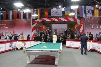 стол № 1 чемпионата мира по динамичной пирамиде (фото пресс службы Оргкомитета)