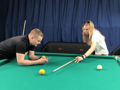 Леонид Швыряев и Диана Миронова перед стартом турнира