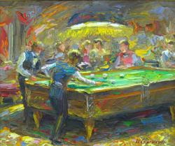 Игорь Семенихин. Игроки в бильярд. 2006г.