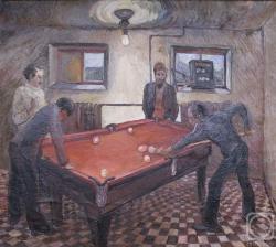 Ярослава Каплан. Бильярд. 1973г.